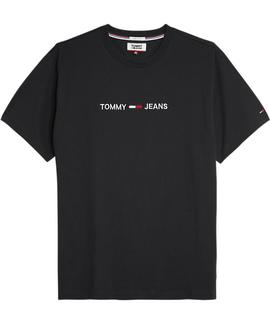 TJM SMALL LOGO TEE REGULAR FIT TOMMY BLACK