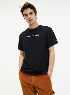 TJM SMALL LOGO TEE REGULAR FIT TOMMY BLACK