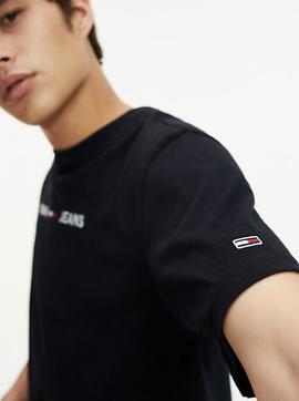 TJM SMALL LOGO TEE REGULAR FIT TOMMY BLACK