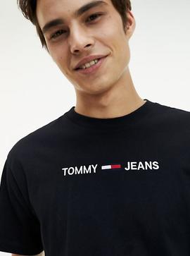 TJM SMALL LOGO TEE REGULAR FIT TOMMY BLACK