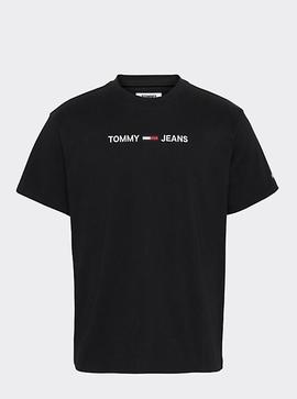 TJM SMALL LOGO TEE REGULAR FIT TOMMY BLACK