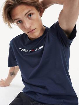 TJM SMALL LOGO TEE REGULAR FIT BLACK IRIS