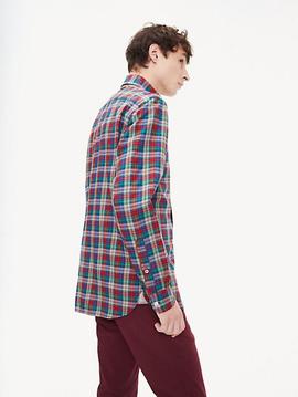 MELANGE MULTI CHECK REGULAR FIT HAUTE RED