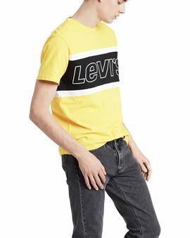 SS COLOR BLOCK TEE JERSEY YELLOW / WHITE / BLACK