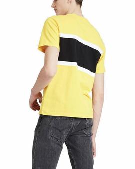 SS COLOR BLOCK TEE JERSEY YELLOW / WHITE / BLACK