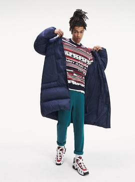 TJM AMERICANA STRIPE SWEATER FLAME SCARLET / MULTI
