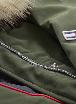 TJW TECHNICAL DOWN PARKA SLIM FIT KOMBU GREEN