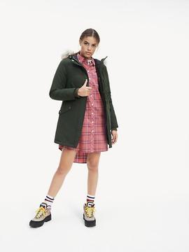 TJW TECHNICAL DOWN PARKA SLIM FIT KOMBU GREEN