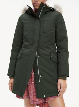 TJW TECHNICAL DOWN PARKA SLIM FIT KOMBU GREEN