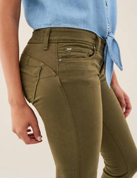 WONDER PUSH UP SKINNY FIT LONETA VERDE KAKI