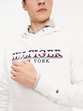 HILFIGER RWB HOODY SNOW WHITE