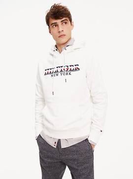 HILFIGER RWB HOODY SNOW WHITE