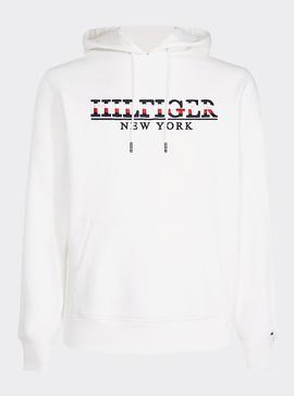 HILFIGER RWB HOODY SNOW WHITE