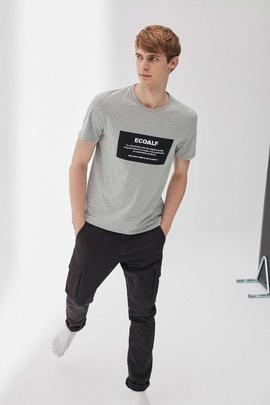 NATAL LABEL T-SHIRT MAN GREY MELANGE