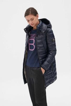 SHINE UMA COAT WOMAN DEEP NAVY