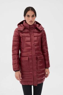 SHINE UMA COAT WOMAN BURGUNDY