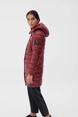 SHINE UMA COAT WOMAN BURGUNDY