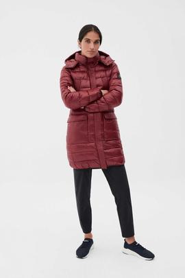 SHINE UMA COAT WOMAN BURGUNDY