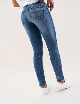 SECRET GLAMOUR SKINNY FIT HIGH RISE EN DENIM AZUL