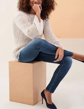 PANTALÓN VAQUERO SECRET SKINNY FIT CON BOLSO DE ECOPIEL