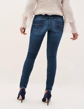 PANTALÓN VAQUERO SECRET SKINNY FIT CON BOLSO DE ECOPIEL