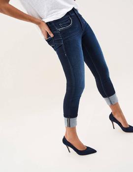 SECRET CAPRI SKINNY FIT CON ORILLO PLATA EN BAJOS