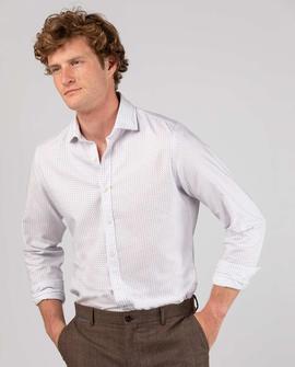 CAMISA MICRO-PRINT BICOLOR