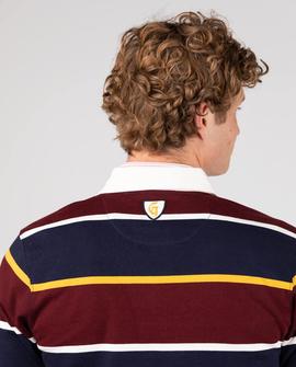 POLO RUGBY ROWING SHIRT BURGUNDY LATYMER