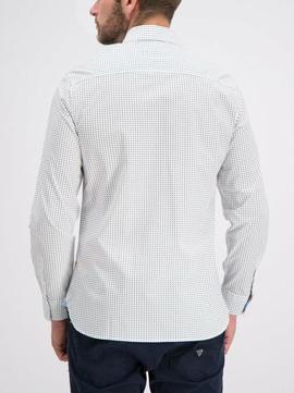 LS COLLINS SHIRT REGULAR FIT WHITE STARS