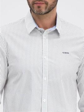 LS COLLINS SHIRT REGULAR FIT WHITE STARS