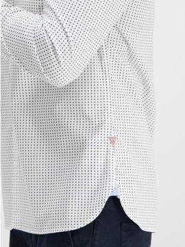 LS COLLINS SHIRT REGULAR FIT WHITE STARS