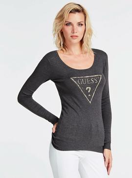 LS RN ELIANA SWEATER DARK COAL HEATHER