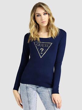 LS RN ELIANA SWEATER BLUE JAM