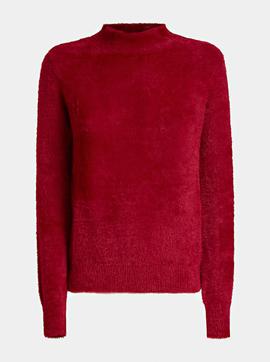 LS RN IRENE SWEATER RUSSIAN RED