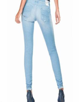 WONDER PUSH UP SKINNY FIT CON ROTOS EN DENIM AZUL