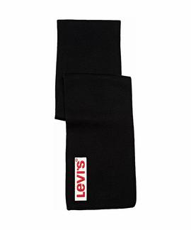 LOGO COLOR BLOCK SCARF REGULAR BLACK