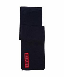 LOGO COLOR BLOCK SCARF NAVY BLUE