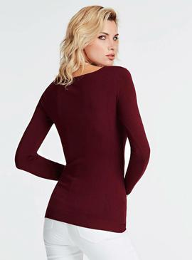 LS RN ELIANA SWEATER MARTINA RED