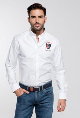 CAMISA H LEONES BLANCA