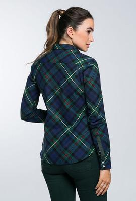 CAMISA M ESCUDO TARTAN VERDE