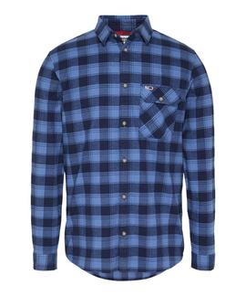 TJM FLANNEL CHECK SHIRT DUTCH BLUE