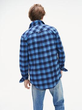 TJM FLANNEL CHECK SHIRT DUTCH BLUE