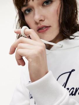 TJW MODERN LOGO HOODIE SNOW WHITE