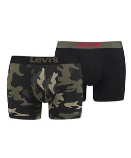 LEVIS CAMO BOXER BRIEF 2 PACK BLACK - CAMO