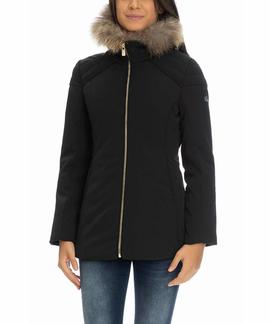 CHAQUETA DE MUJER 3/4 ACOLCHADA SOFTSHELL NEGRO