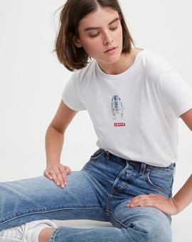 CAMISETA LEVIS STAR WARS R2-D2 BLANCA