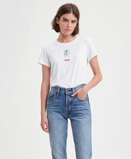 CAMISETA LEVIS STAR WARS R2-D2 BLANCA