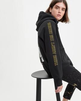 SUDADERA LEVIS STAR WARS ANDROIDS NEGRA