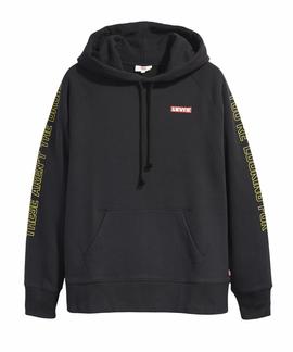SUDADERA LEVIS STAR WARS ANDROIDS NEGRA