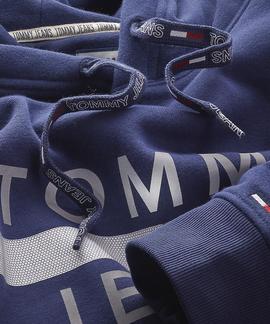 TJM REFLECTIVE FLAG HOODIE BLACK IRIS